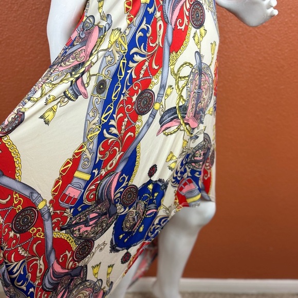 Love in Red and Blue High Low Dress one size. E82 - Picture 4 of 14
